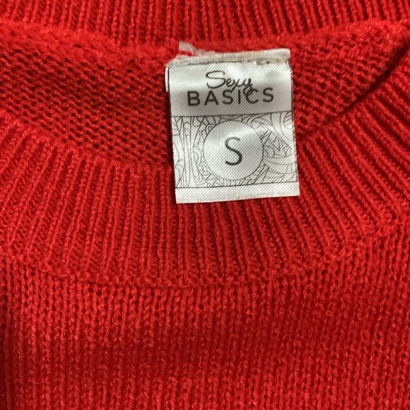 Sexy Basics | Sz S orange cropped sweater - new without tags - Picture 3 of 3
